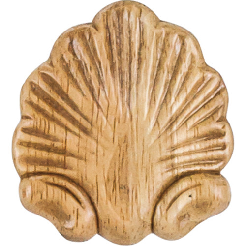 Hardware Resources PAPL-06RW 2-1/2" W x 5/16" D x 2-3/4" H Pressed Rubberwood Shell Appliqu