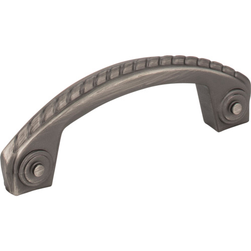 Jeffrey Alexander Z260-3BNBDL 3" Center-to-Center Brushed Pewter Rope Rhodes Cabinet Pull