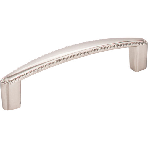 Elements Z115-96SN 96 mm Center-to-Center Satin Nickel Rope Detailed Lindos Cabinet Pull