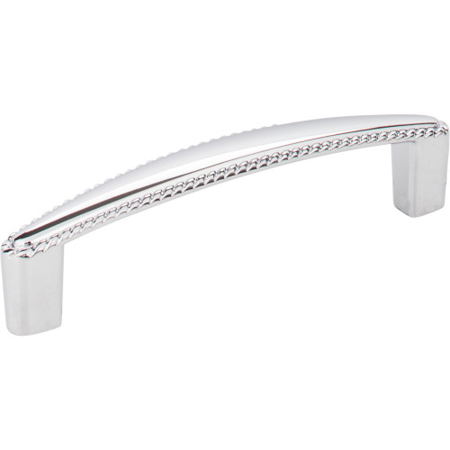 Elements Z115-96PC 96 mm Center-to-Center Polished Chrome Rope Detailed Lindos Cabinet Pull