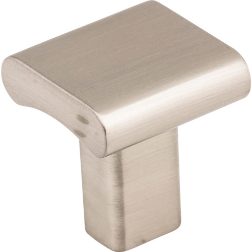 Elements 183SN 1" Overall Length Satin Nickel Square Park Cabinet Knob
