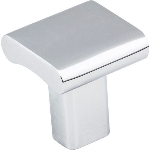 Elements 183PC 1" Overall Length Polished Chrome Square Park Cabinet Knob