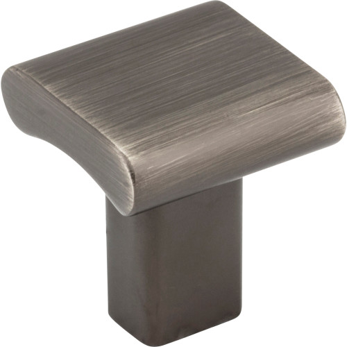 Elements 183BNBDL 1" Overall Length Brushed Pewter Square Park Cabinet Knob