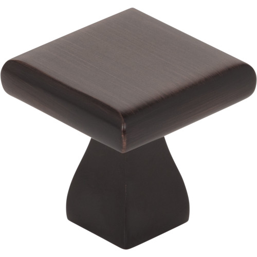 Elements 449DBAC 1" Overall Length Brushed Oil Rubbed Bronze Square Hadly Cabinet Knob