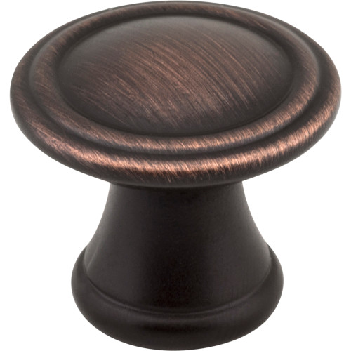 Jeffrey Alexander Z110-DBAC 1-3/16" Diameter Brushed Oil Rubbed Bronze Cordova Cabinet Knob