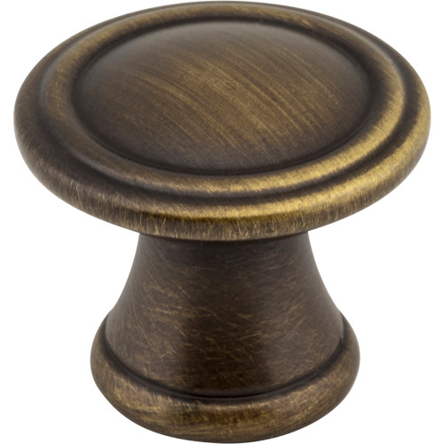 Jeffrey Alexander Z110-ABSB 1-3/16" Diameter Antique Brushed Satin Brass Cordova Cabinet Knob