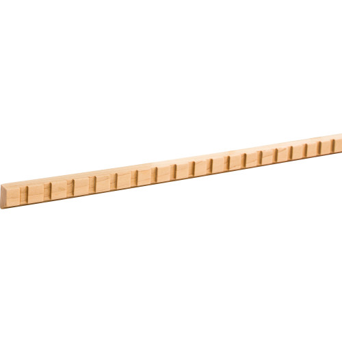 Hardware Resources DEN19OK 1/2" D x 3/4" H Oak Dentil Moulding