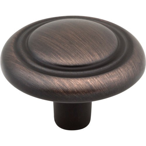 Elements 202DBAC 1-1/4" Diameter Brushed Oil Rubbed Bronze Button Vienna Cabinet Mushroom Knob