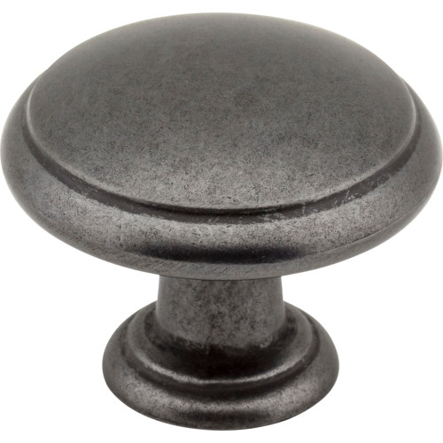 Elements 3940-DACM 1-3/16" Diameter Gun Metal Gatsby Cabinet Mushroom Knob