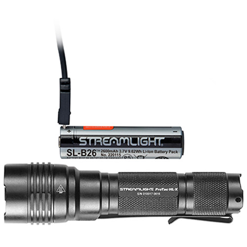 Streamlight Multi-Fuel 1,000 Lumen Tactical Flashlight with 22100 Li-Ion USB Battery Pack Charge Cradle