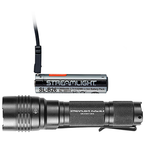 Streamlight Multi-Fuel 1,000 Lumen Tactical Flashlight with 20221 8-Unit Bank Charger - 120V/100V AC