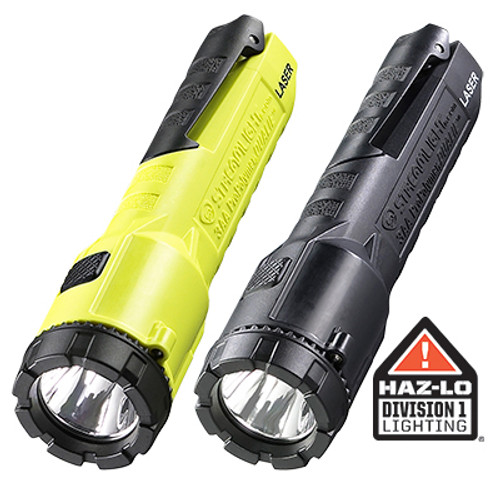 Streamlight Intrinsically Safe Flashlight with Laser Pointer with 99075 Rubber Helmet Strap