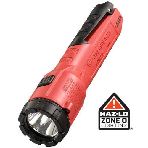 Streamlight Multi-Function, ATEX Rated Flashlight with Laser Pointer with 99075 Rubber Helmet Strap