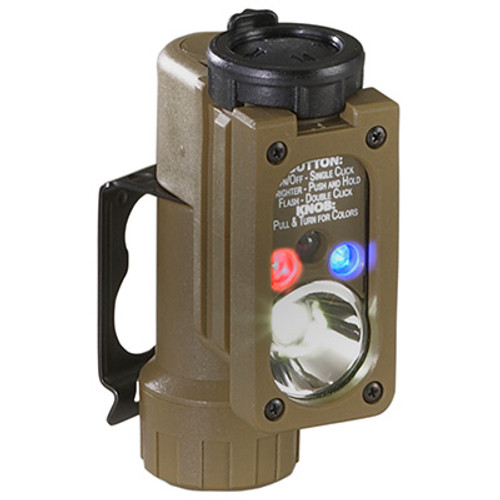 Streamlight Compact Hands Free Military Flashlight, Clips Easily onto a Helmet with 14057 Rail Mount Adapter