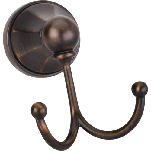 Newbury Brushed Oil Rubbed Bronze Double Robe Hook - Retail Packaged | BHE3-02DBAC-R | Elements