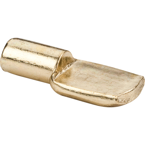 Hardware Resources 1306PB Polished Brass 5 mm Pin Spoon Shelf Support - Priced and Sold by the Thousand