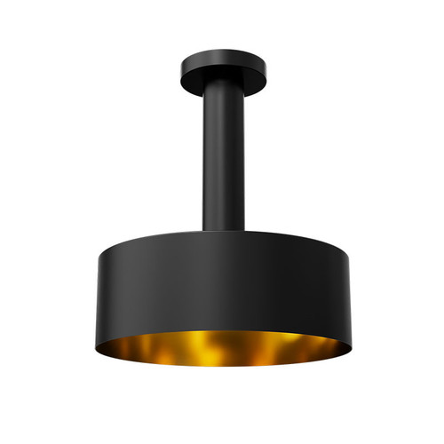 CMC2 14in PAN SHADE, BLACK/GOL | CMC2-PS14-BG | Westgate | Westgate at lightingandsupplies.com