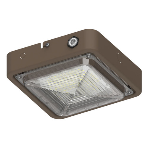 Westgate CXES-10-30W-MCTP-EM Builder Series Indoor Sq Canopy Light Selectable 10/20/30W 30/40/50K With Em, Brz | Westgate at lightingandsupplies.com