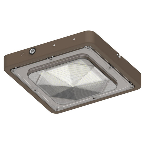 Westgate CXES-40-80W-MCTP-EM Builder Series Indoor Sq Canopy Light Selectable 40/60/80W 30/40/50K With Em, Brz | Westgate at lightingandsupplies.com