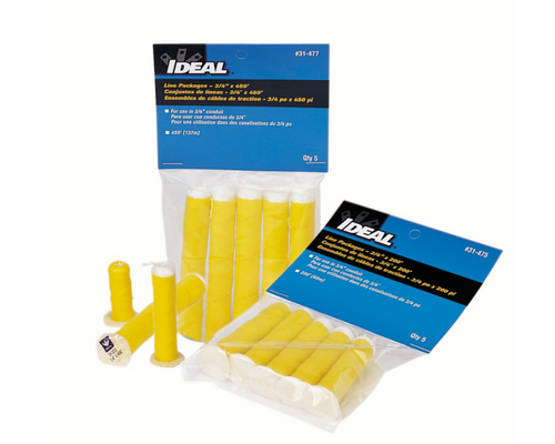 Ideal Industries LinePackages75-Yellow Line Packages, 3/4", Yellow