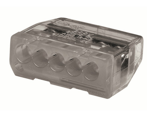 Ideal Industries In-Sure-Push-In-87 In-Sure Push-In Wire Connector, Model 87 5-Port Gray