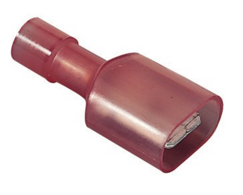 Ideal Industries Disconnects-Nylon-Fully-Insulated-Male-22-18-AWG Nylon Fully-Insulated Male Disconnect, 22-18 AWG, .250"