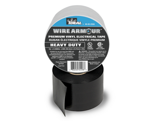 Ideal Industries 46-88-2x66 WIRE ARMOURª HEAVY-DUTY PROFESSIONAL GRADE VINYL ELECTRICAL TAPE