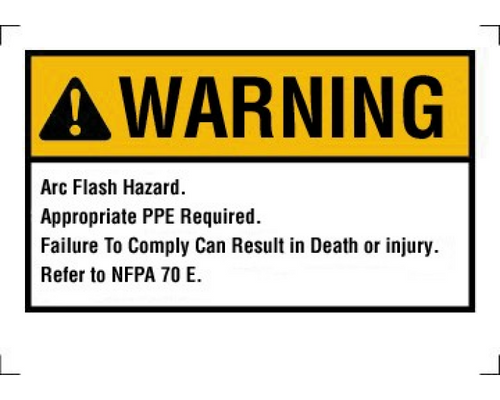 Ideal Industries 44-893 Warning Label, NEC Arc Flash, 5" x 7", Adhesive