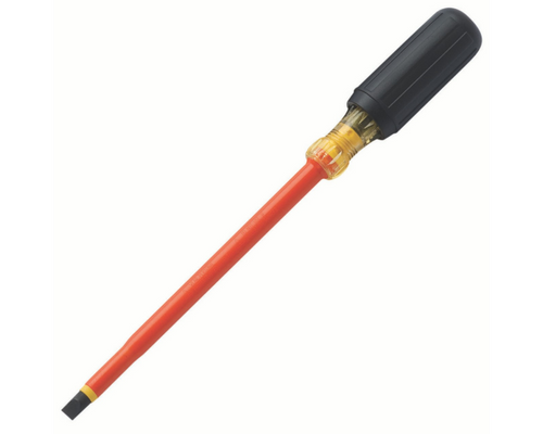 Ideal Industries 35-9168 Slotted Insulated Screwdriver, 3/8" x 8"