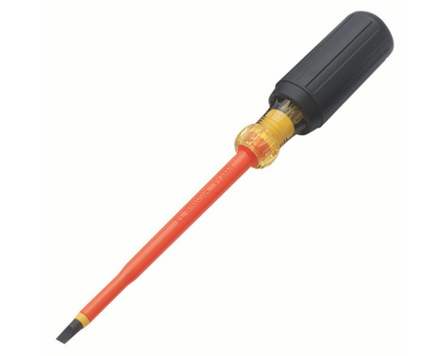 Ideal Industries 35-9151 Slotted Insulated Screwdriver, 1/4" x 6"