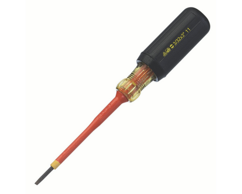 Ideal Industries 35-9148 Slotted Insulated Screwdriver, 3/32" x 3"