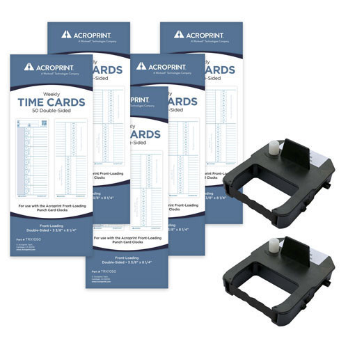 Acroprint ACPEXP250 ACRO 01-0296-000 EXP250 2 RIBBON, 250 CARDS PACK