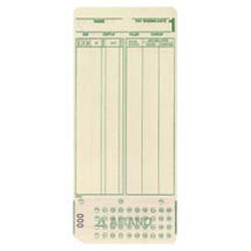 Amano AMA099000 AMANO MJR-7000 (0-99) BX/1000 EMPLOYEE CARDS