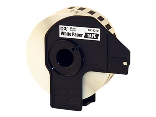 Brother BRTDK2210 BROTHER DK2210 TAPE WHITE PAPER 1.1" X 100'
