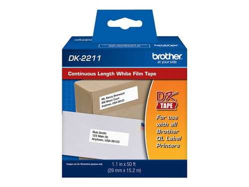 Brother BRTDK2211 BROTHER DK2211 TAPE WHITE FILM 1.1" X 50'