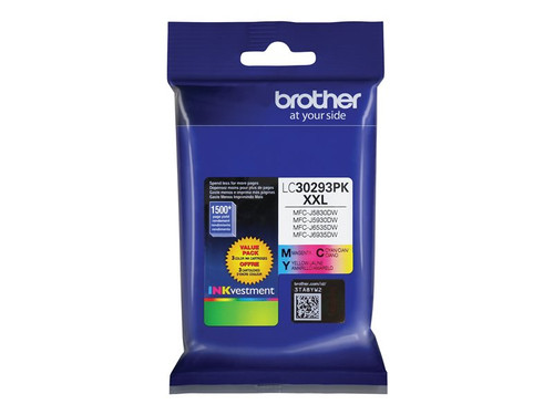 Brother BRTLC30293PK BROTHER MFC-J5830DW SUPER HI THREE COLOR PK