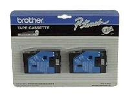 Brother BRTTC33 BROTHER 1/2" TC TAPES 2PK 12MM GOLD ON BLACK