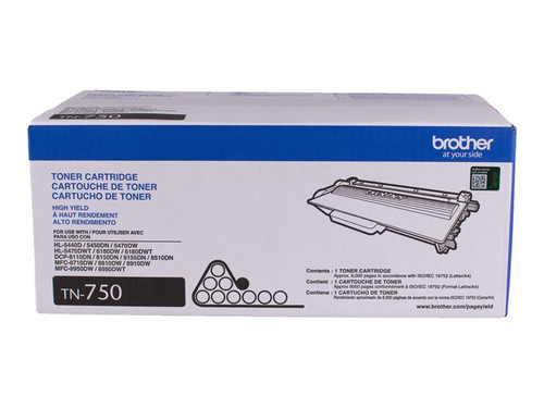 Brother BRTTN750 BROTHER HL-5450DN HI YLD BLACK TONER