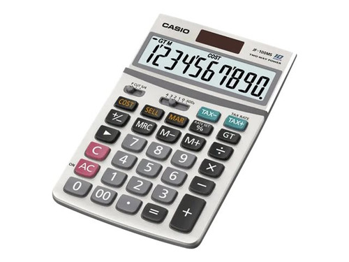 Casio CSOJF100MS CASIO JF100MS 10 DIGIT SEMI-DESKTOP CALCULATOR