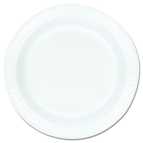 Dart RSC18481 DART NON-LAMINATED WHITE FOAM PLATES-9"