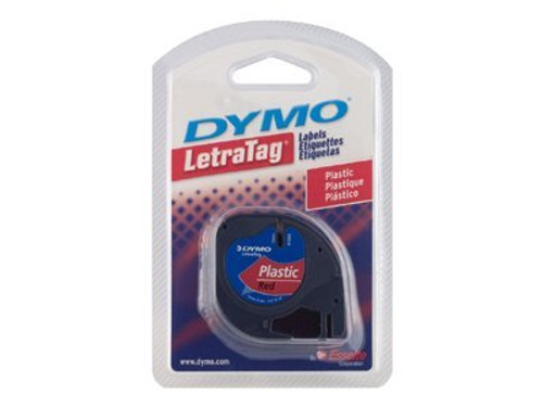 Dymo DYM91333 DYMO LT PLASTIC LABELS BLACK/RED 1/2" X 13'