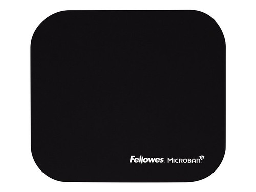 Fellowes FEL5933901 FELLOWES MICROBAN 6PK BLACK MOUSE PADS