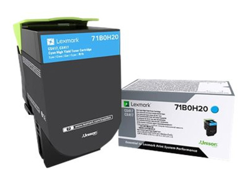 Lexmark LEX71B0H20 LEXMARK CS417DN HI YLD CYAN TONER