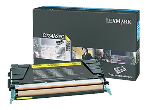 Lexmark LEXC734A2YG LEXMARK C734N SD YLD YELLOW TONER