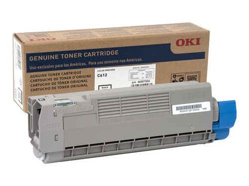 Okidata OKI46507504 OKIDATA C612N SD YLD BLACK TONER