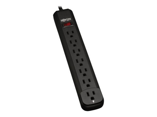 Tripplite TRPPS712B TRIPPLITE 12" / 12' CORD 7-OUTLET POWER STRIP-BLK