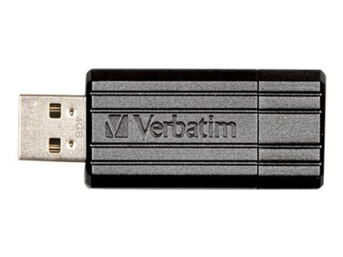Verbatim VER49064 VERBATIM PINSTRIPE BLACK 32GB USB FLASH DRIVE