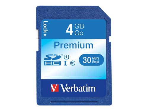 Verbatim VER96171 VERBATIM PREMIUM SDHC 4GB CLASS10 MEMORY CARD