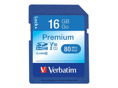 Verbatim VER96808 VERBATIM PREMIUM SDHC 16GB CLASS10 MEMORY CARD
