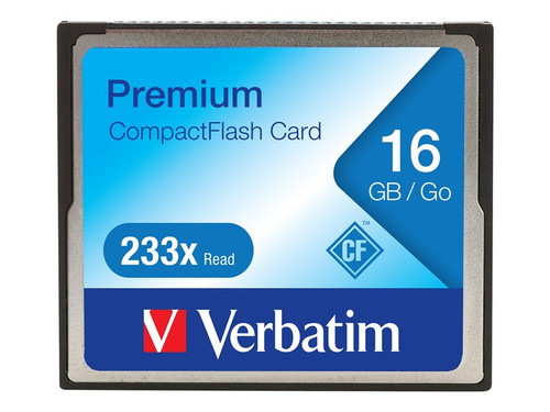 Verbatim VER97982 VERBATIM 233X PREMIUM 16GB COMPACT FLASH CARD